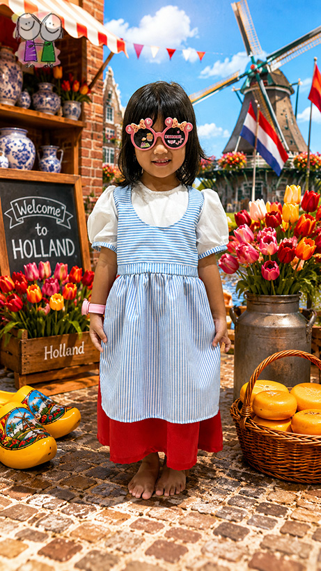 kostum belanda anak