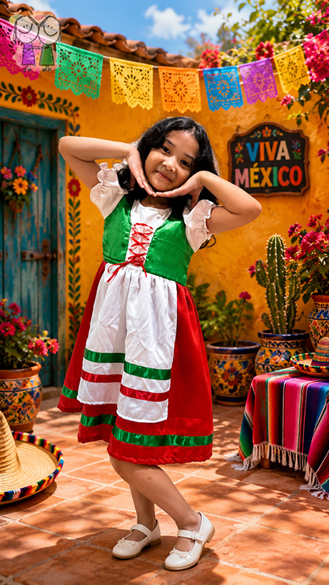 Jual Kostum Mexico Anak: Pilihan Tepat untuk United Nations Day, Karnaval, dan Pawai Budaya Sekolah